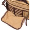 Мужская сумка-мессенджер среднего размера из текстиля песочного цвета Vintage 2422206 - 6