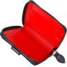 Чорно-червоний жіночий гаманець маленького розміру з натуральної шкіри CANPELLINI (2421490) - 5