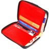 Чорно-червоний жіночий гаманець маленького розміру з натуральної шкіри CANPELLINI (2421490) - 6