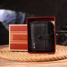 Чорно-червоний жіночий гаманець маленького розміру з натуральної шкіри CANPELLINI (2421490) - 9