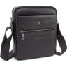 Вместительная кожаная мужская сумка через плечо на два отделения H.T. Leather 68600 - 1