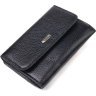 Чорний класичний жіночий гаманець із натуральної шкіри флотар CANPELLINI (2421591) - 1