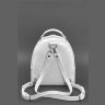 Жіноча сумка-рюкзак із натуральної шкіри флотар у білому кольорі BlankNote Kylie 78900 - 4