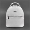 Жіноча сумка-рюкзак із натуральної шкіри флотар у білому кольорі BlankNote Kylie 78900 - 9