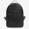 Чорний рюкзак із натуральної шкіри саф'яно на блискавці BlankNote Groove L 79000 - 1