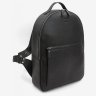 Чорний рюкзак із натуральної шкіри саф'яно на блискавці BlankNote Groove L 79000 - 2