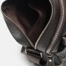 Мужская сумка-планшет коричневого цвета из натуральной кожи на двух молниях Borsa Leather (15620) - 5