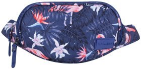 Жіноча сумка на пояс (бананка) з принтом рослин із водовідштовхувального текстилю Bagland 111401