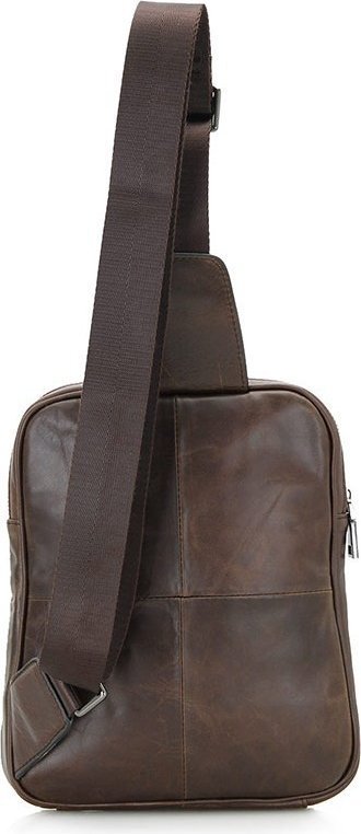 Молодіжна сумка рюкзак з натуральної шкіри VINTAGE STYLE (14395)