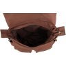 Большая текстильная сумка коричневого цвета на плечо VINTAGE STYLE (14213) - 7