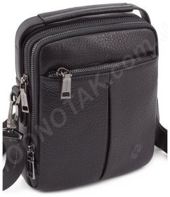 Мужская кожаная небольшая сумка с ручкой H.T Leather (10328)