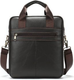 Коричневая повседневная мужская сумка из натуральной кожи VINTAGE STYLE (14788)