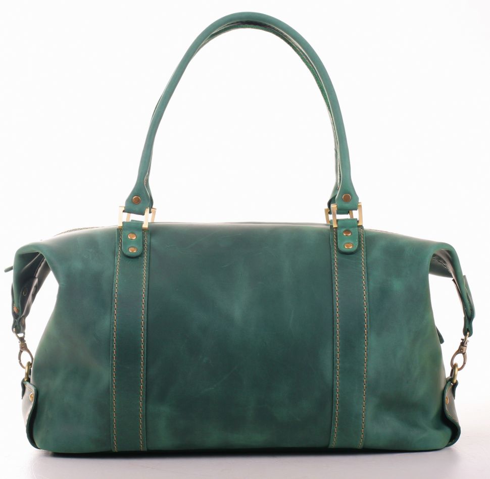 Кожаная сумка дорожно-спортивная в винтаж стиле - Travel Leather Bag (11027)
