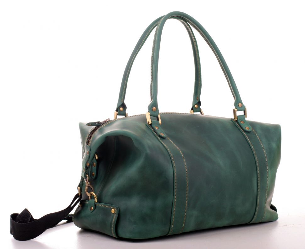 Шкіряна сумка дорожньо-спортивна в вінтаж стилі - Travel Leather Bag (11027)