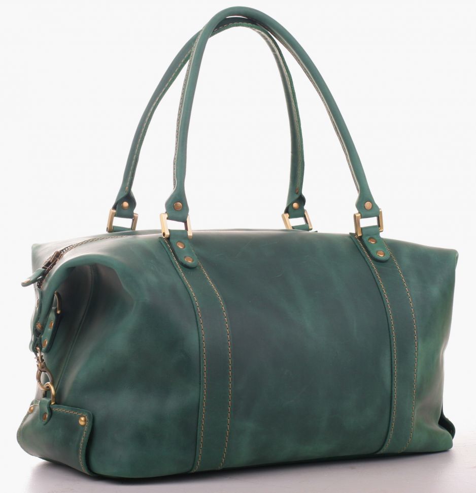 Кожаная сумка дорожно-спортивная в винтаж стиле - Travel Leather Bag (11027)