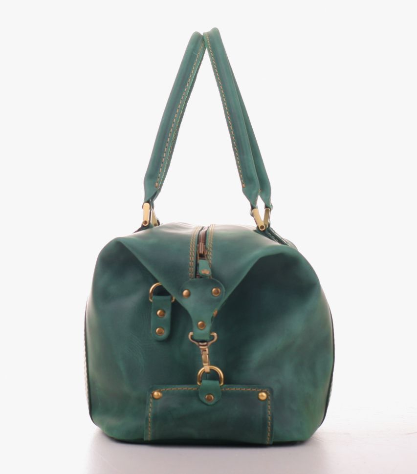 Шкіряна сумка дорожньо-спортивна в вінтаж стилі - Travel Leather Bag (11027)