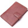 Вертикальное мужское портмоне из натуральной кожи флотар коричневого цвета Vintage (2421399)  - 1