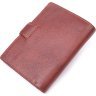 Вертикальне чоловіче портмоне із натуральної шкіри флотар коричневого кольору Vintage (2421399) - 2