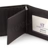 Мужской кожаный кошелек черного цвета - ST Leather (19749) - 2