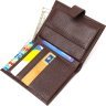 Вертикальний чоловічий гаманець середнього розміру з натуральної шкіри в коричневому кольорі CANPELLINI (2421737) - 4