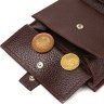 Вертикальний чоловічий гаманець середнього розміру з натуральної шкіри в коричневому кольорі CANPELLINI (2421737) - 6