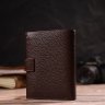 Вертикальний чоловічий гаманець середнього розміру з натуральної шкіри в коричневому кольорі CANPELLINI (2421737) - 8