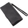 Чоловічий гаманець-клатч з фактурної шкіри чорного кольору Bond Non (10661) - 5