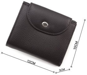 Маленький шкіряний гаманець на кнопці ST Leather (17382)