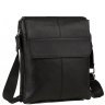 Плечевая мужская сумка из фактурной кожи в черном цвете Tiding Bag (15841) фото №1 Плечевая мужская сумка из фактурной кожи в черном цвете Tiding Bag (15841) modnotak фото - 1