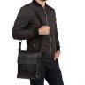 Плечевая мужская сумка из фактурной кожи в черном цвете Tiding Bag (15841) фото №2 Плечевая мужская сумка из фактурной кожи в черном цвете Tiding Bag (15841) modnotak фото - 2