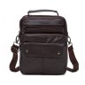 Удобная мужская сумка-барсетка коричневого цвета из натуральной кожи HD Leather (15920) - 7