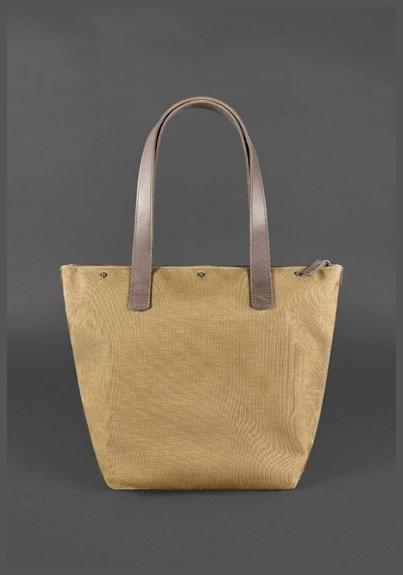 Плетені сумка темно-коричневого кольору з натуральної шкіри BlankNote Пазл L (12773)
