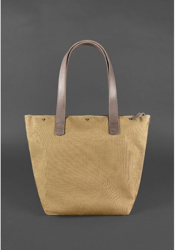 Плетеная сумка темно-коричневого цвета из натуральной кожи BlankNote Пазл L (12773)