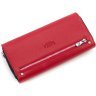 Фірмовий жіночий гаманець-клатч червоного кольору Karya (17000) - 4