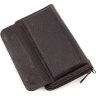 Кожаный кошелек-клатч темно-коричневого цвета с выраженной фактурой KARYA (19970) - 5