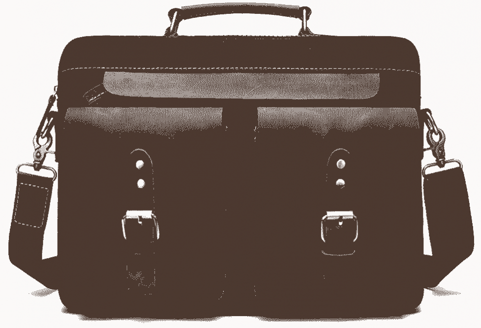 Текстильная мужская сумка-портфель с кожаными вставками Vintage (20002)
