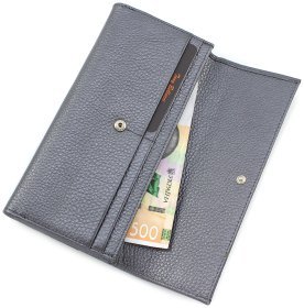 Темно-сірий гаманець італійського виробництва з натуральної шкіри Tony Bellucci (10819)