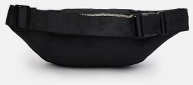 Городская стеганая сумка на пояс из качественного текстиля Monsen 104501 черного цвета