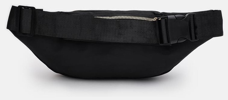 Городская стеганая сумка на пояс из качественного текстиля Monsen 104501 черного цвета modnotak фото №2