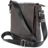 Мужская кожаная сумка-планшет темно-коричневого цвета в вертикальном формате SHVIGEL (00977) - 4