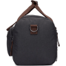 Фірмова текстильна дорожня сумка чорного кольору Vintage (20080) - 3