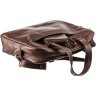 Мужская кожаная коричневая сумка-портфель с отделом для ноутбука SHVIGEL (19109) - 5