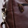 Мужская кожаная коричневая сумка-портфель с отделом для ноутбука SHVIGEL (19109) - 9