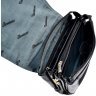 Кожаная сумка черного цвета с ремешком через плечо Desisan (1321-01) - 5