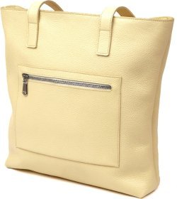 Яркая женская сумка-шоппер из натуральной кожи с длинными ручками Shvigel (16359)