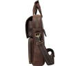 Мужская вертикальная сумка-мессенджер коричневого цвета в стиле винтаж Tiding Bag (21219) - 5