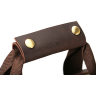 Мужская вертикальная сумка-мессенджер коричневого цвета в стиле винтаж Tiding Bag (21219) - 14