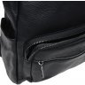 Женский кожаный рюкзак черного цвета с ярко-выраженной фактурой Keizer (19261) - 6