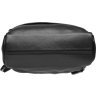 Жіночий просторий рюкзак із фактурної шкіри чорного кольору Keizer (57301) - 3