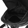 Жіночий просторий рюкзак із фактурної шкіри чорного кольору Keizer (57301) - 5